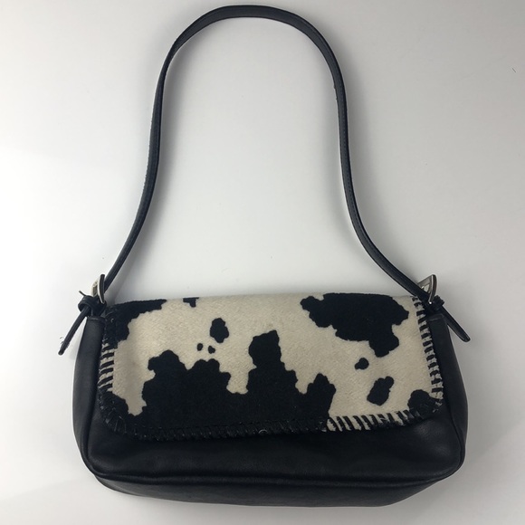 Handbags - Cow Print Man Made Handbag